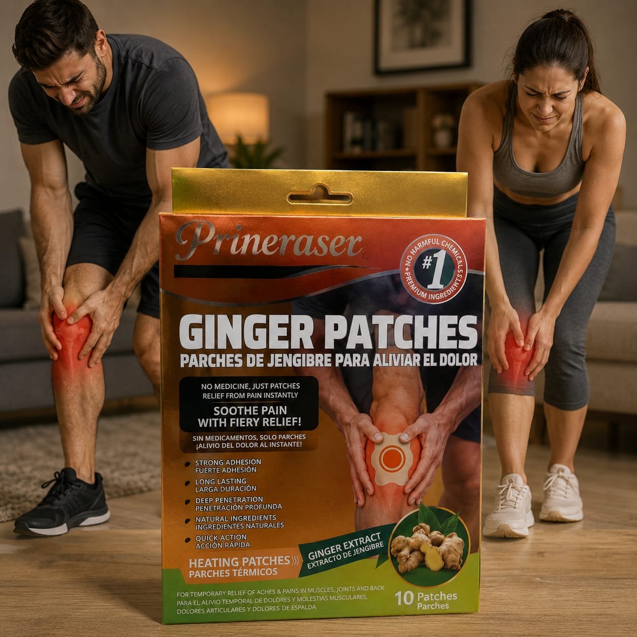 Ginger Patches flasteri protiv bolova u koljenima